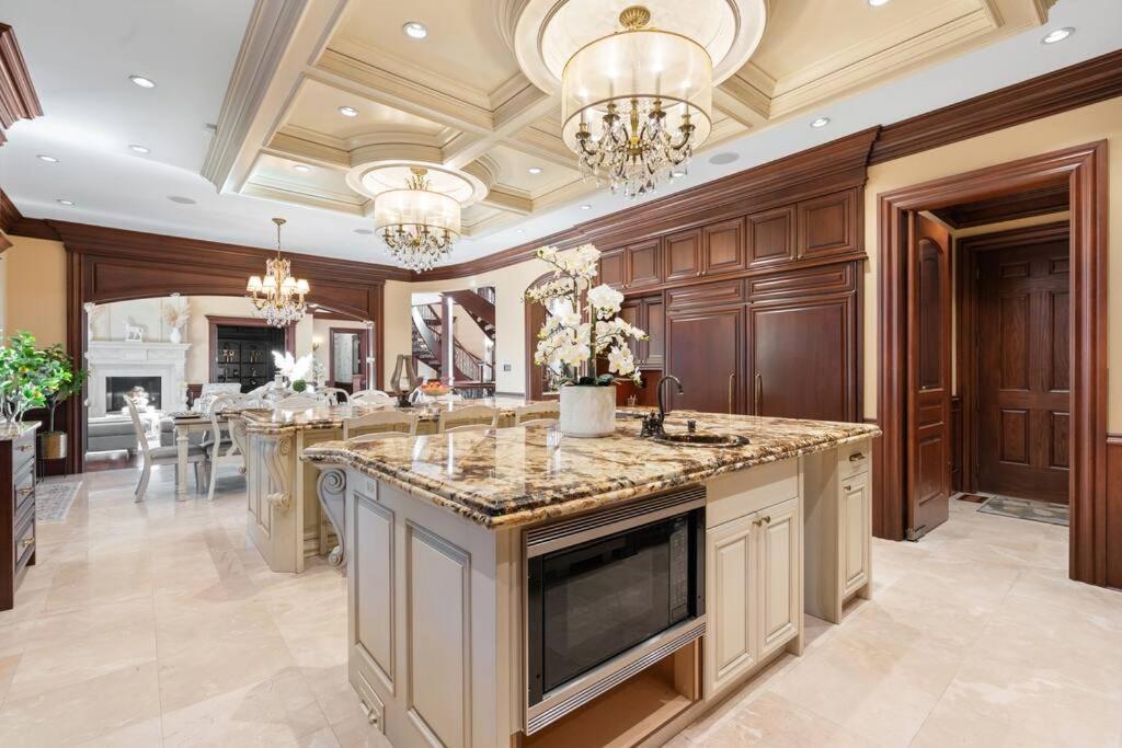 French Chateau W/Swim Spa & Theatre: 11,700 Sqft Calgary Bagian luar foto